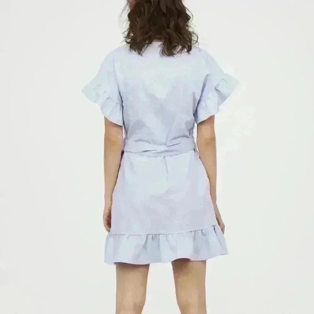 H&M White Flounced Dress - Picture 4 of 8